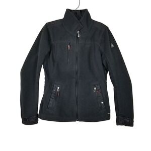 Gaastra Fleece Jacket Womens Medium Black G3-M Waterproof Rough Seas Graphic